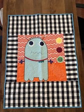 Brand New Hand Made Monster Hug Baby/toddler Quilt. 29 in x 39 in.