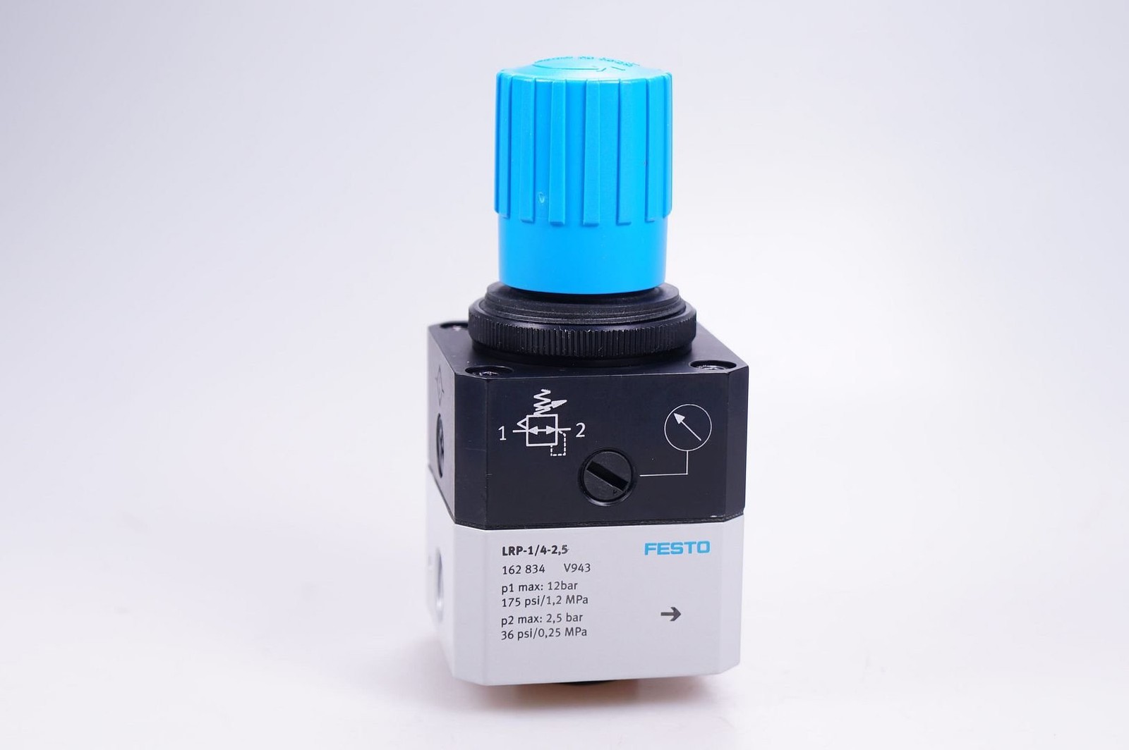 FESTO Precision Pressure Regulating Valve LRP-1/4-2.5 162834 10°C-60°C