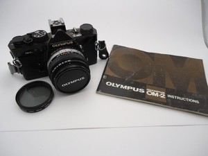 専用★ OLYMPUS OM-2N BLACK + 標準レンズ 50mm Olympus OM-2N Black 35mm Film SLR c/w Zuiko MC Auto-S 50mm f