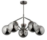Moderne Deckenleuchten 5X40W E14 Chrom Schwarz Mit IP20 Schutzart