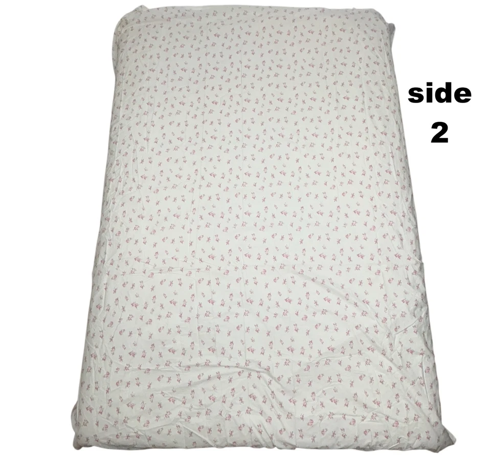 Sábana VILLAGER plana rosebud twin 66x96 100% algodón nueva sin etiquetas casa rural vintage Foto 4 de 4