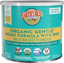 Organic Baby Formula, Gentle Infant Formula for 0-12 Months, Milk-Based Powder w