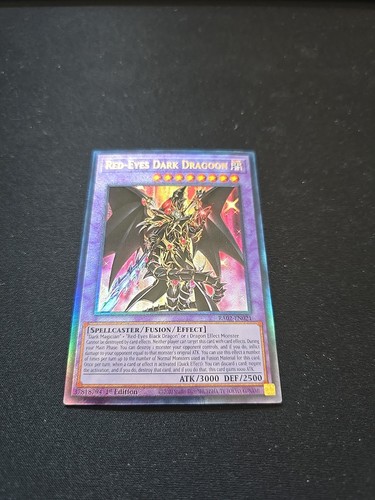 Yugioh! Red-Eyes Dark Dragoon - RA02-EN021 - Prismatic Ultimate Rare 1st Edition - Picture 2 of 3