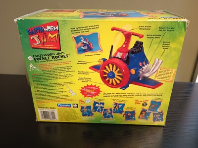 Earthworm Jim Pocket Rocket Vehicle 1994 Playmates Toys Factory