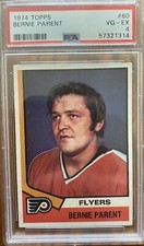 1974 Topps #60 Bernie Parent Flyers HOF PSA 4