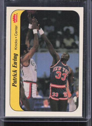 1986-87 Fleer #6 Patrick Ewing Stickers Rookie