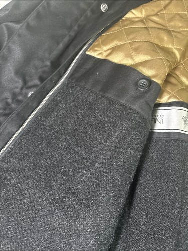 Gianfranco Ruffini Italy Men’s Reg. M Full Zip-Button Lined Over Coat Black. - Picture 8 of 12