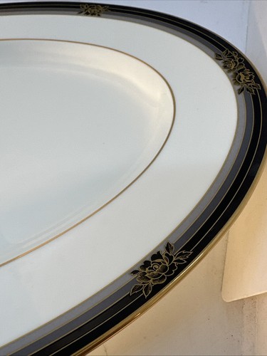Noritake Spell Binder Large 14 1/2” Oval Serving Platter #9733 Fine Bone China - Picture 4 of 6
