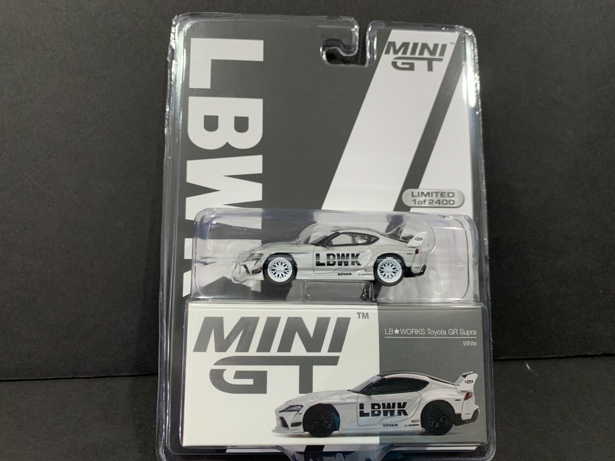 Mini GT LB WORKS Toyota GR Supra White LBWK MGT00235 1/64