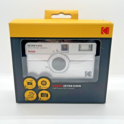 Kodak Ektar H35N Half Frame Film Camera (Striped Silver) - Open Box