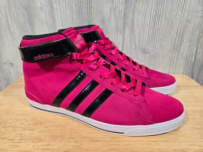 Women's Adidas Neo Label Ortholite Pink Black Hi-Top Sneaker Shoes Size  11