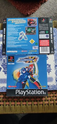 MegaMan X4 Ps1 Front and Back Inlays Inlay Artwork