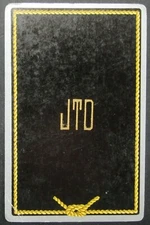 Monogram Initials JTD JTO Vintage Single Swap Playing Card Joker 