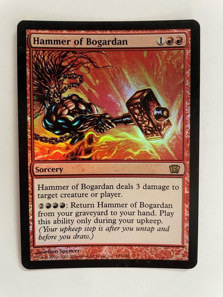 MTG FOIL 8TH EDITION HAMMER OF BOGARDAN NM MAGIC THE