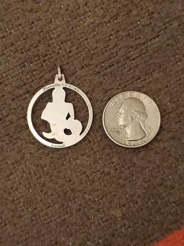 KREMENTZ 925 Sterling Silver W. Germany Aquarius Zodiac Sign Pendant 5.7g Vtg - Picture 7 of 11