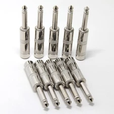 1/4"MONO TS Phone Audio Phono Guitar Cable Male Connector Plug Jack 6.35mm