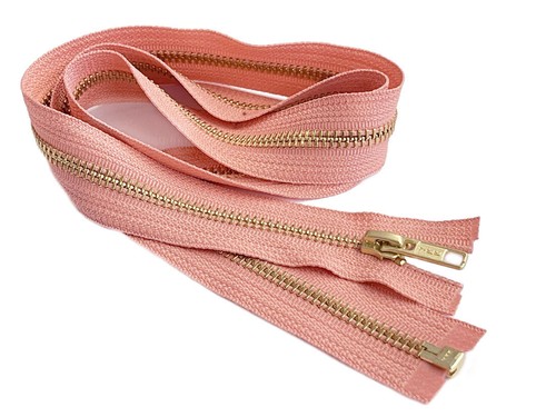 25 Inch Metal Zipper YKK #5 Golden Brass Medium Weight Separating Made in USA - Picture 83 of 112