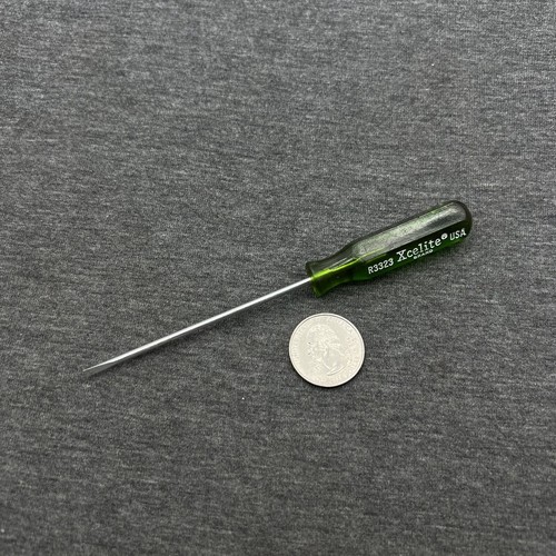 Xcelite R3323 Flat Slotted Pocket-Clip Screwdriver 3/32" Head 3" Blade USA