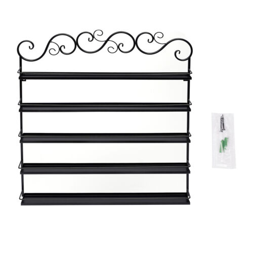 Estante organizador de exhibición montado en la pared soporte metal 5 niveles OFERTA - Imagen 8 de 17