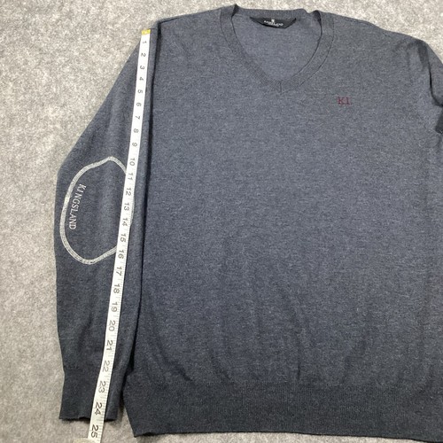 Kingsland Equestrian Charcoal Gray Long Sleeve Pullover Sweater Logo Size Medium - Picture 12 of 19