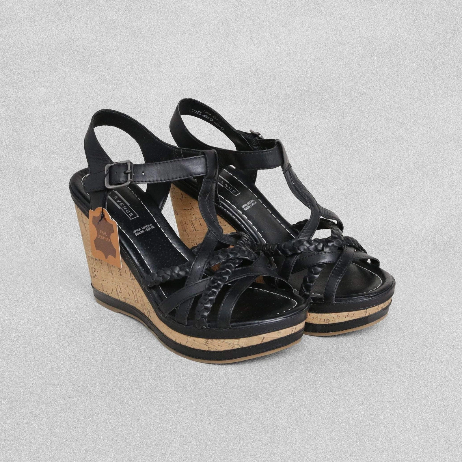 5th Avenue Black Wedge Sandals - Various Sizes Available
Opens in a new window or tab