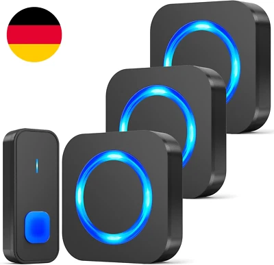 SURFOU Funkklingel, Aussen Kabellose Wasserdicht Türklingel, 400M Funk Reichweit