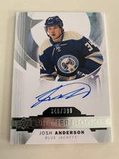 2015-16 Upper Deck Premier JOSH ANDERSON Rookie #52 Auto 346/399 Canadiens