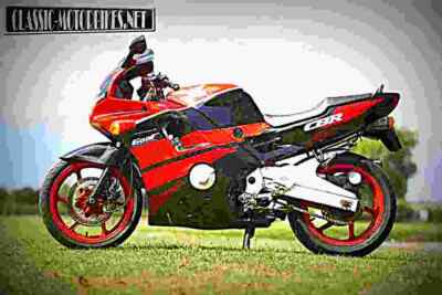 Honda CBR 600 F (Reduzierte Wirkung) 1989 4 A4 Fotodruck