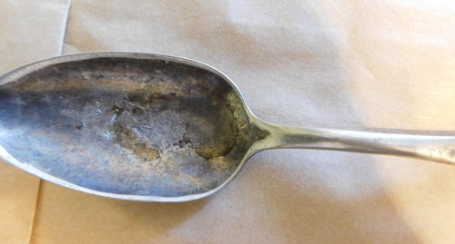 TOWLE MFG CO. Pat. 1889 3oz ~ SHELL II ~ TEASPOON - 5 7/8-inch Silverplate - Picture 3 of 5