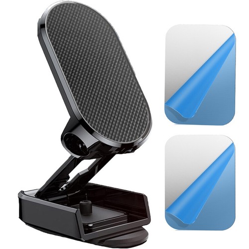 Metal Mount Stand Folding Car Phone Holder Magnetic Universal 720° Rotate Magnet - Photo 16 sur 16