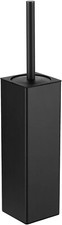 Freestanding Aluminum Toilet Brush with Holder Black