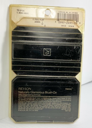 New in Package REVLON NATURALLY GLAMOROUS BLUSH-ON - Pinkish **RARE! - Picture 4 of 4
