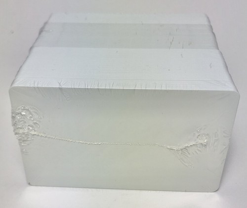Paquete de 100 tarjetas de identificación de PVC CR-80 blancas en blanco 30 ml - Imagen 2 de 2