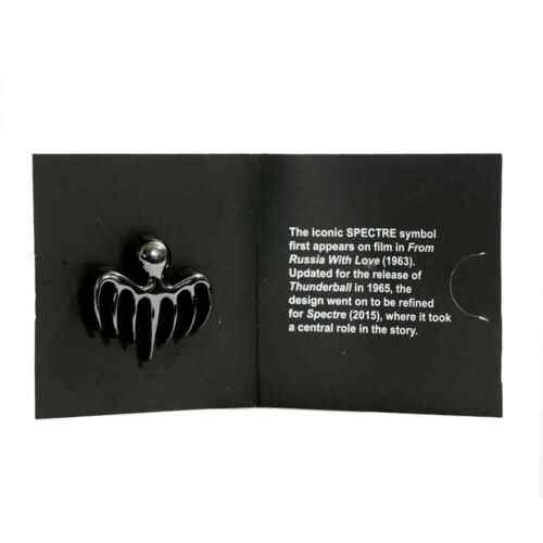 Official James Bond 007 Iconic 007 SPECTRE Logo Enamel Metal Pin Badge NEW Gift - Picture 3 of 6