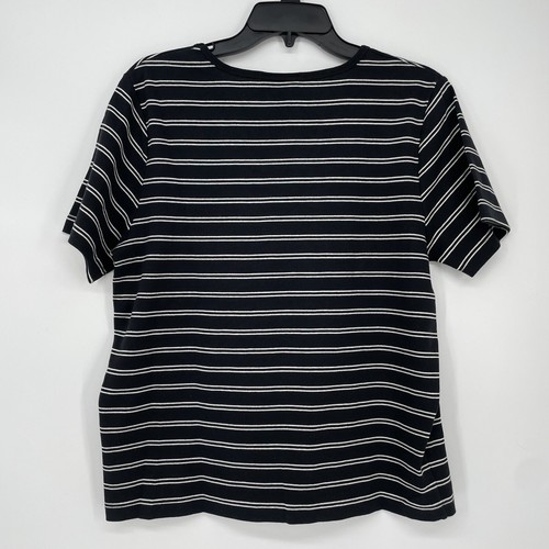 Vintage Jennifer Moore Charter Club Top T-shirt Lot 2 Women's Size L Beige Black - Picture 3 of 11