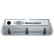 Ford 302-001 Sb Ford Aluminum Polished Valve Covers Tall Wford Racing Logo