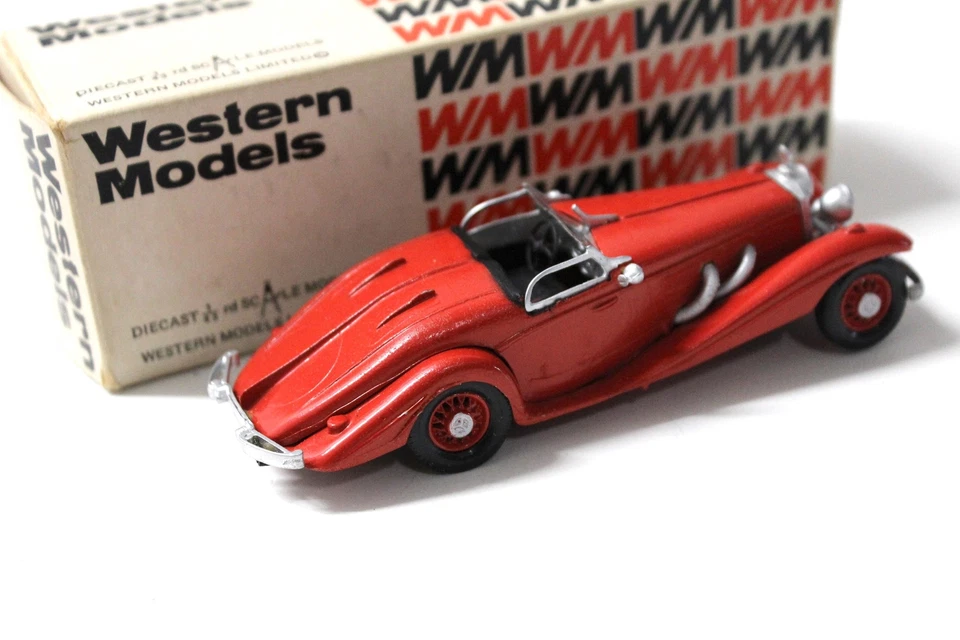 1:43 Western Models 1938 Mercedes Tipo 540K Special Roadster Rosso - Immagine 2 di 3