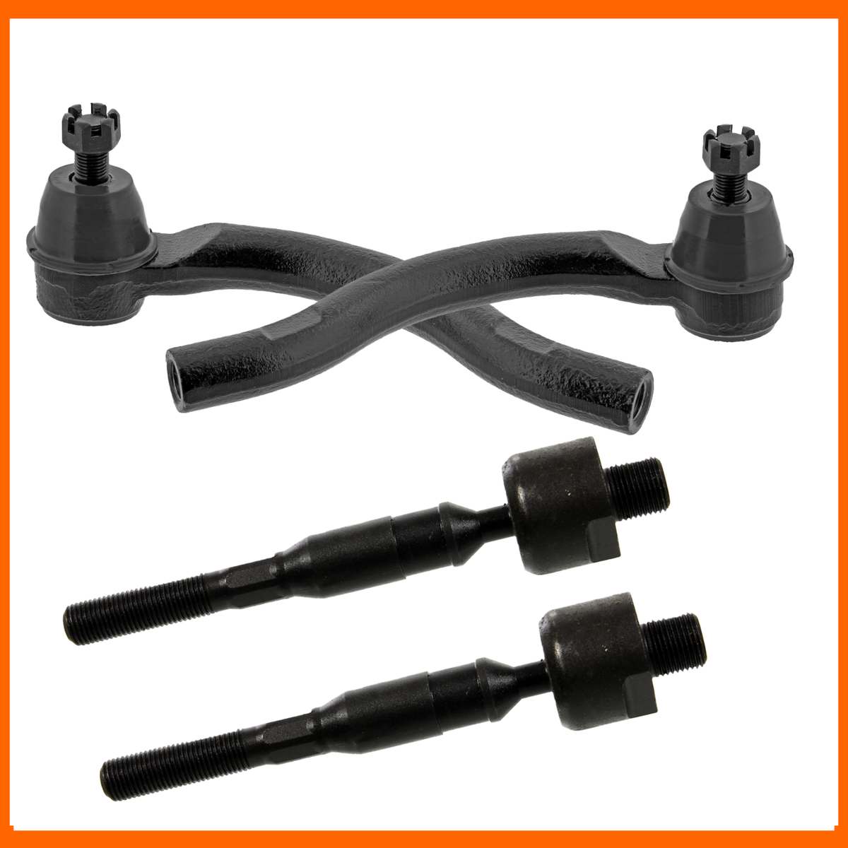 4Pcs Front Tie Rod Links Kit For 03-08 Dodge Ram 2500 3500 4x4 8-Lugs Suspension