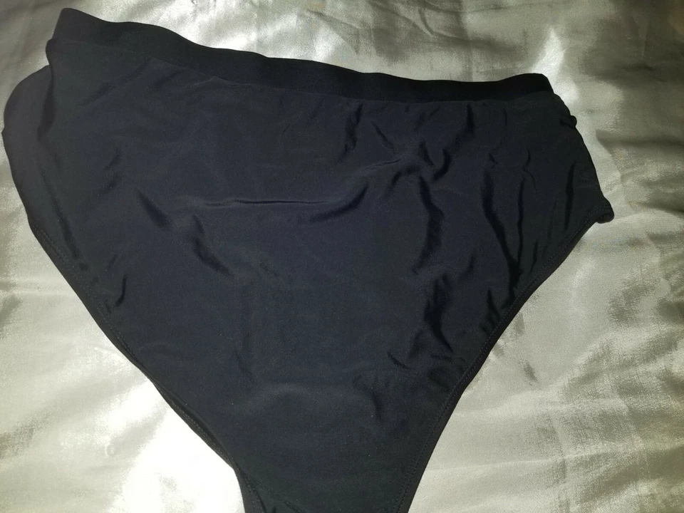 Parte inferior de natación Charlotte Russe para mujer talla grande 1X NUEVA negra Foto 3 de 4