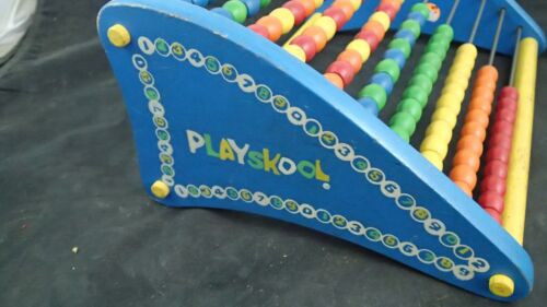 Vtg. Wooden Playskool Abacus Educational Toy, 100 Beads - Picture 4 of 6