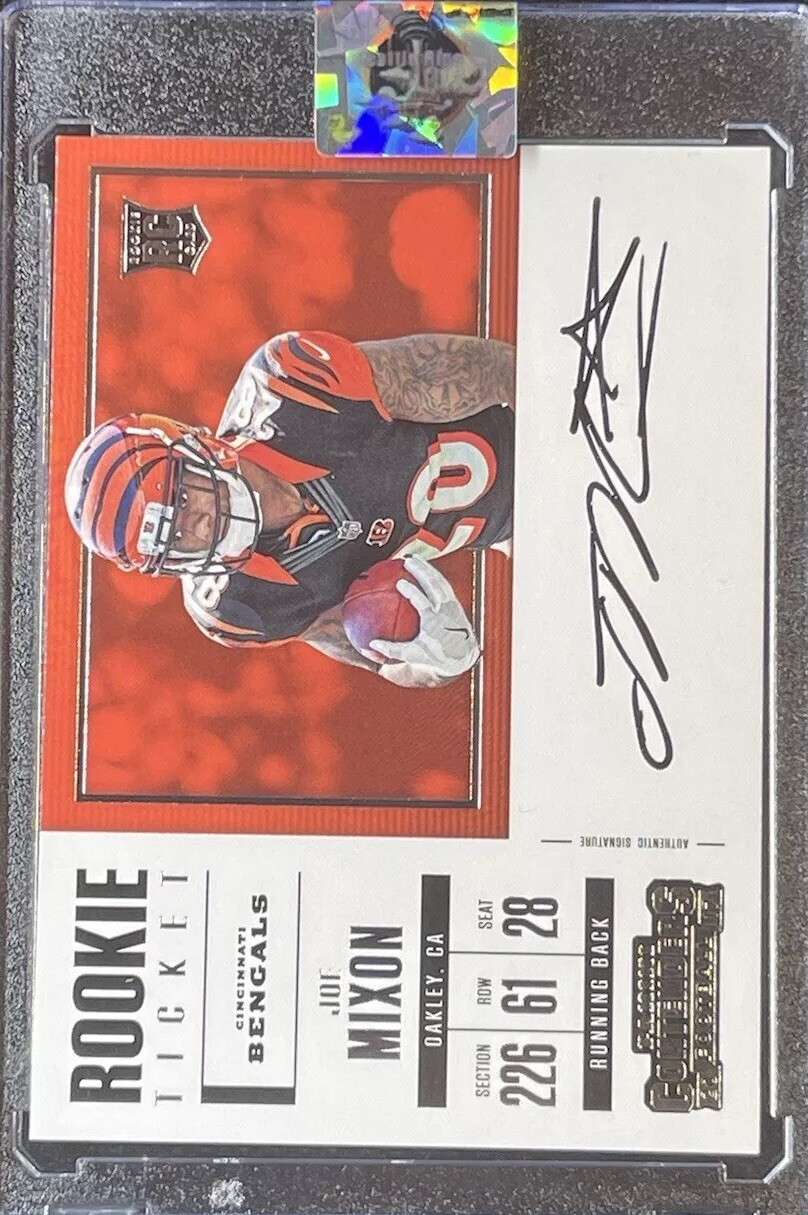 Joe Mixon | Rookie Ticket Auto! | 2017 Contenders Panini #352 | Houston Texans!