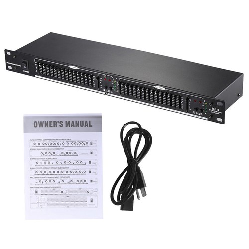 EQ-215 Dual Channel 15-Band Equalizer 1U Rack Mount O5T9 - Picture 9 of 10