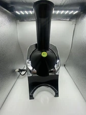 Yonanas 988 Black Deluxe Vegan Non-Dairy Frozen Fruit Soft Serve Dessert Maker