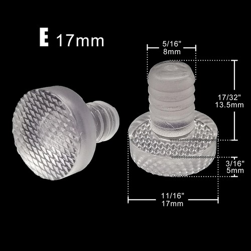 24pcs Soft Clear Furniture Table Chair Leg Feet Glide Slide Pad Floor