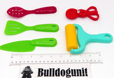 Lot Kids Kitchen Utensils Strainer Spoon Knife Spatula Scissors Pretend Toy