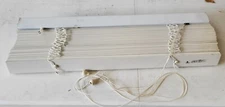 Vintage NOS 2" Faux Wood Window Blind White 28-3/4"x57-1/4"