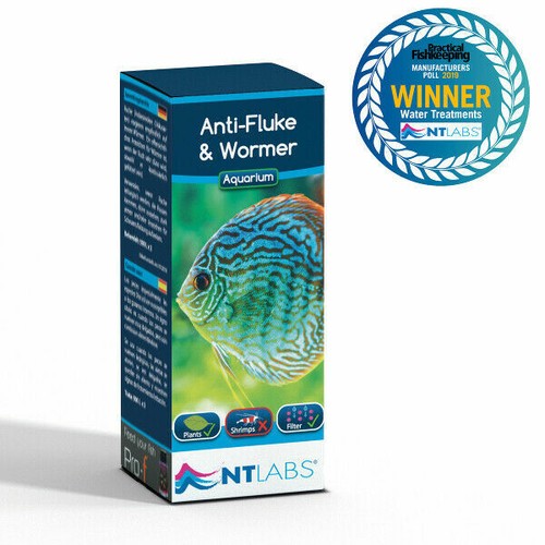 NT Labs AntiFluke & Wormer Aquarium Fish Tank Disease Treatment 20ml