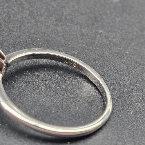 NVC Pear Cut CZ Ring Size 8 Silver Plated Band Tear Drop  - Foto 4 di 10