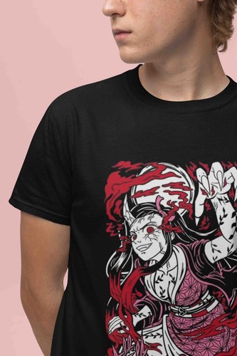 Demon Slayer Shirt Tanjiro Tshirt Nezuko T-Shirt Muzan Doma Tee Inosuke Zenitsu - Bild 5 von 6
