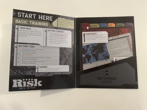 RISK ONYX Edition Board Game The Game Of Strategic Conquest Complete - Picture 6 of 7